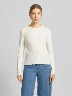 Bluzka z długim rękawem w kroju shaping fit z Mieszanka bawełny Tom Tailor Denim