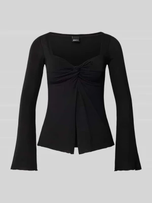 Bluzka z długim rękawem w stylu kopertowym Gina Tricot