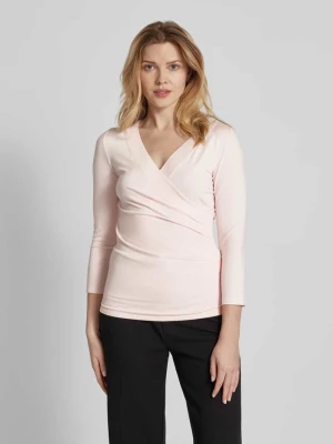 Bluzka z długim rękawem w stylu kopertowym model ‘ALAYJA’ Lauren Ralph Lauren