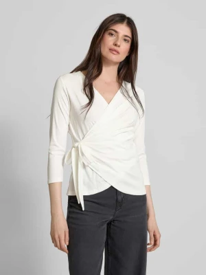 Bluzka z długim rękawem w stylu kopertowym ZABAIONE