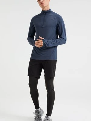 Bluzka z długim rękawem WE Fashion niebieski