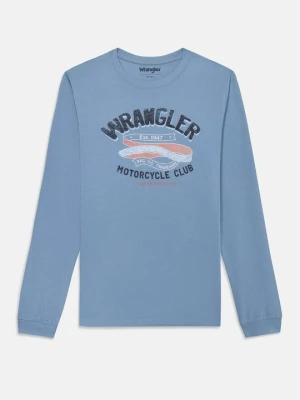 Bluzka z długim rękawem Wrangler jasnoniebieski