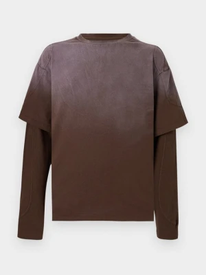 Bluzka z długim rękawem YOURTURN By Zalando ciemnobrązowy
