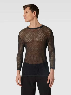 Bluzka z długim rękawem z ażurowym wzorem Calvin Klein Underwear