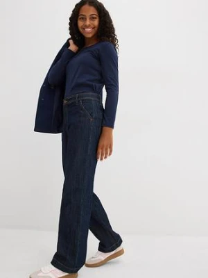 Bluzka z długim rękawem z bawełną organiczną (2 szt.) bonprix