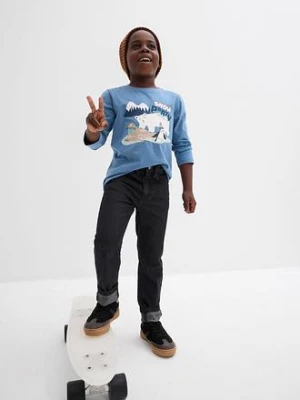 Bluzka z długim rękawem z bawełną organiczną (3 szt.) bonprix