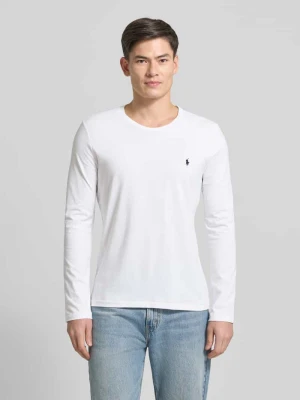 Bluzka z długim rękawem z bawełny z wyhaftowanym logo Polo Ralph Lauren Underwear