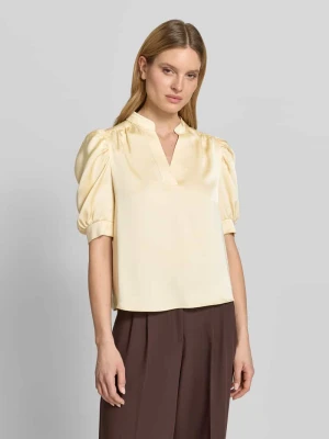 Bluzka z długim rękawem z bufiastymi rękawami model 'Roella' NEO NOIR