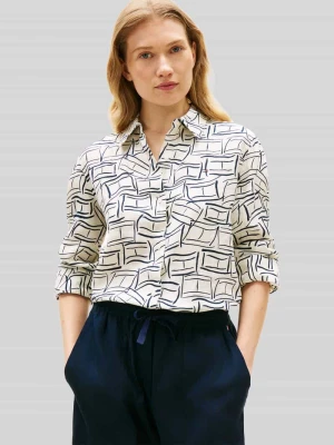 Bluzka z długim rękawem z czystego lnu o kroju relaxed fit Tommy Hilfiger