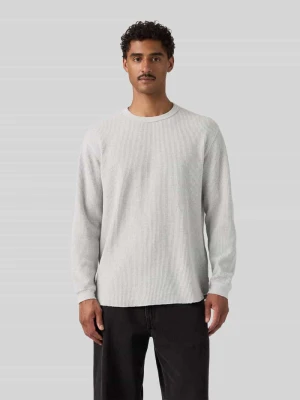 Bluzka z długim rękawem z czystej bawełny o kroju relaxed fit Levi's Jasnoszary melanż