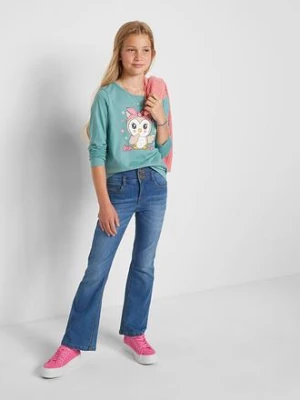 Bluzka z długim rękawem z czystej bawełny organicznej (2 szt.) bonprix