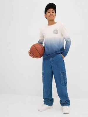 Bluzka z długim rękawem z czystej bawełny organicznej bonprix