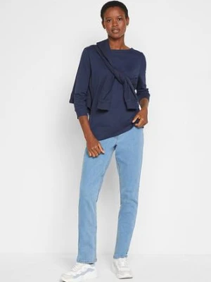 Bluzka z długim rękawem z czystej bawełny organicznej bonprix