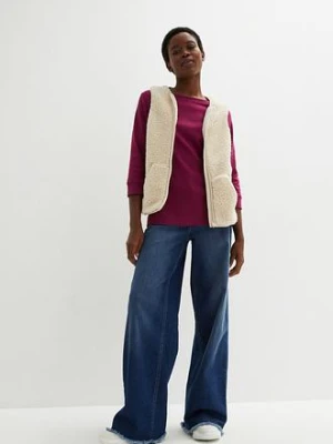 Bluzka z długim rękawem z czystej bawełny organicznej bonprix