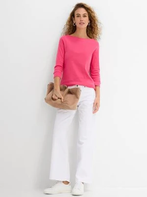 Bluzka z długim rękawem z czystej bawełny organicznej bonprix