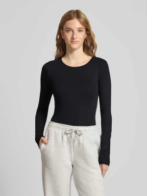 Bluzka z długim rękawem z dekoltem okrągłym Gina Tricot