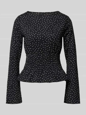 Bluzka z długim rękawem z dekoltem okrągłym Gina Tricot