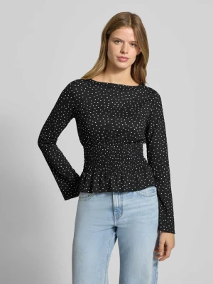 Bluzka z długim rękawem z dekoltem okrągłym Gina Tricot