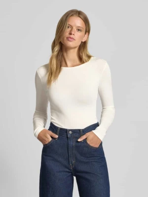 Bluzka z długim rękawem z dekoltem okrągłym Gina Tricot