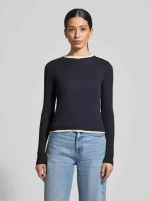 Bluzka z długim rękawem z dekoltem okrągłym Jake*s Casual