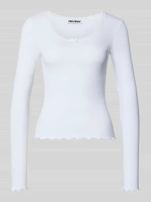 Bluzka z długim rękawem z dekoltem okrągłym Review