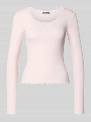 Bluzka z długim rękawem z dekoltem okrągłym Review