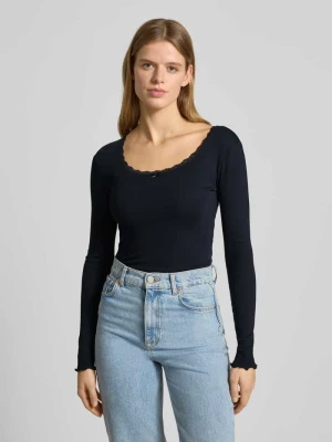 Bluzka z długim rękawem z dekoltem okrągłym Review