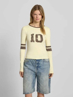 Bluzka z długim rękawem z dekoltem okrągłym REVIEW