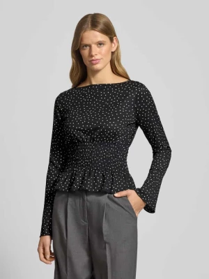 Bluzka z długim rękawem z dekoltem w łódkę Gina Tricot