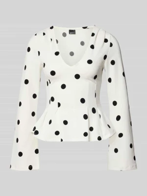 Bluzka z długim rękawem z dekoltem w serek Gina Tricot