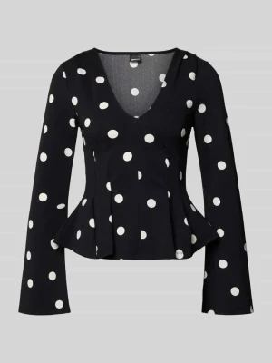 Bluzka z długim rękawem z dekoltem w serek Gina Tricot