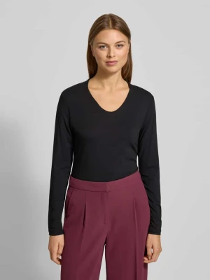 Bluzka z długim rękawem z dekoltem w serek MORE & MORE