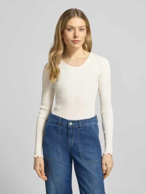 Bluzka z długim rękawem z dodatkiem jedwabiu Model 'Elaine' MOS MOSH