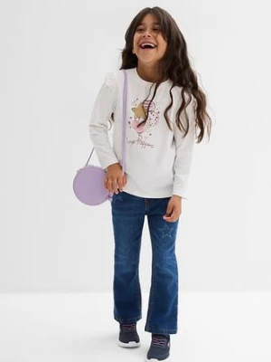 Bluzka z długim rękawem z elastycznej mieszanki bawełny organicznej (2 szt.) bonprix