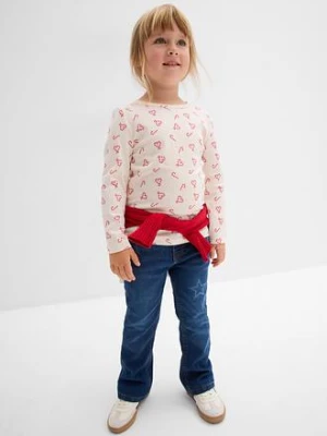 Bluzka z długim rękawem z elastycznej mieszanki bawełny organicznej bonprix