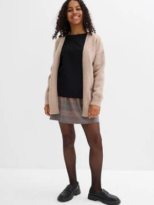 Bluzka z długim rękawem z elastycznej mieszanki bawełny organicznej bonprix