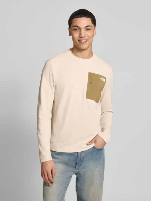 Bluzka z długim rękawem z kieszenią napoleon model 'KECHA' The North Face