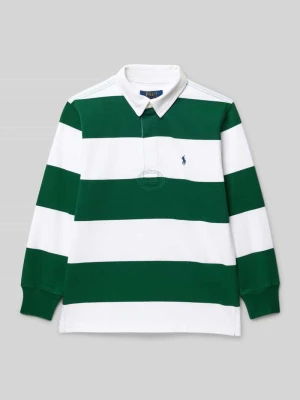 Bluzka z długim rękawem z kołnierzykiem polo Polo Ralph Lauren Teens