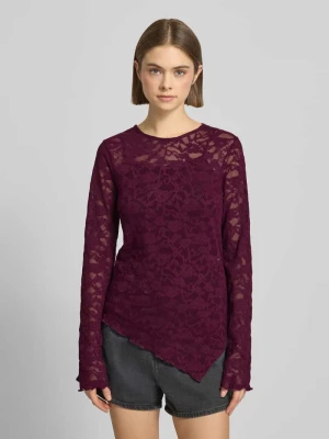 Bluzka z długim rękawem z koronki Gina Tricot