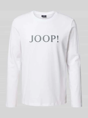 Bluzka z długim rękawem z logo i okrągłym dekoltem JOOP! Collection