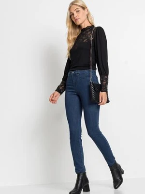 Bluzka z długim rękawem z mieszanki wiskozy bonprix