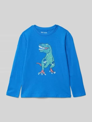 Bluzka z długim rękawem z nadrukowanym motywem BLUE SEVEN
