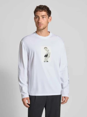 Bluzka z długim rękawem z nadrukowanym motywem CK Calvin Klein