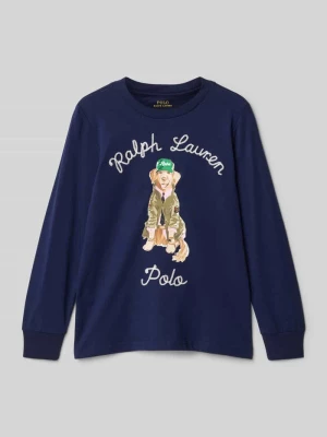 Bluzka z długim rękawem z nadrukowanym motywem Polo Ralph Lauren Kids