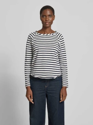 Bluzka z długim rękawem z okrągłym dekoltem i zrolowanym brzegiem Smith and Soul