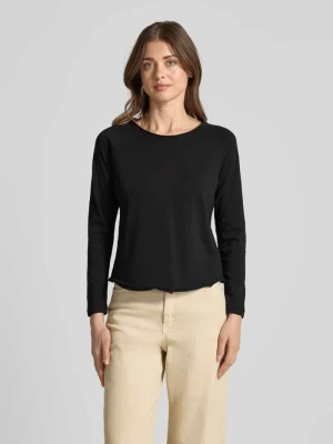 Bluzka z długim rękawem z okrągłym dekoltem i zrolowanym brzegiem Smith and Soul