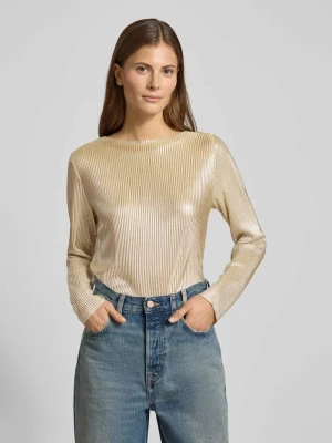 Bluzka z długim rękawem z prążkowaną fakturą Zero