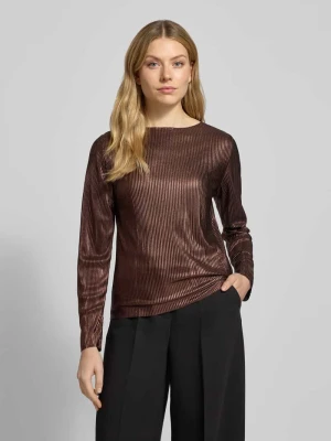 Bluzka z długim rękawem z prążkowaną fakturą Zero