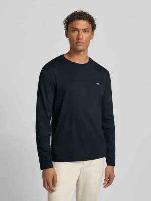 Bluzka z długim rękawem z wyhaftowanym logo Gant