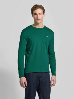 Bluzka z długim rękawem z wyhaftowanym logo Gant